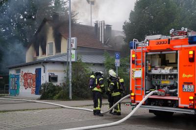 Einsatzuebung der Feuerwehr Stuttgart-Degerloch